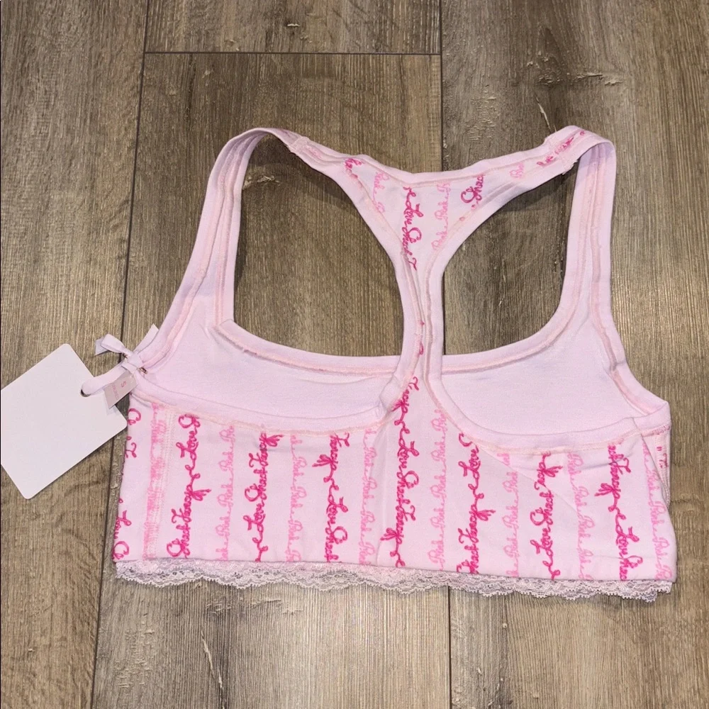 LoveShackFancy X PINK Bralette & Silky Pajama Pant Set